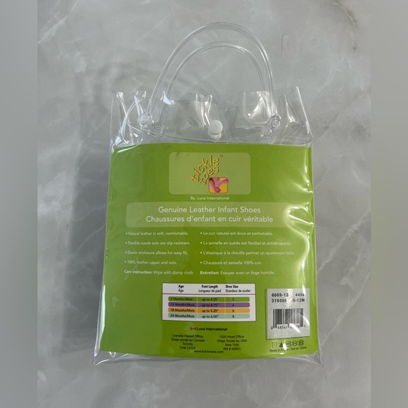 Genuine Leather Baby Infant Shoes Tickle Toes Elastic Enclosure Slip-on Moccasin - Picture 3 of 7